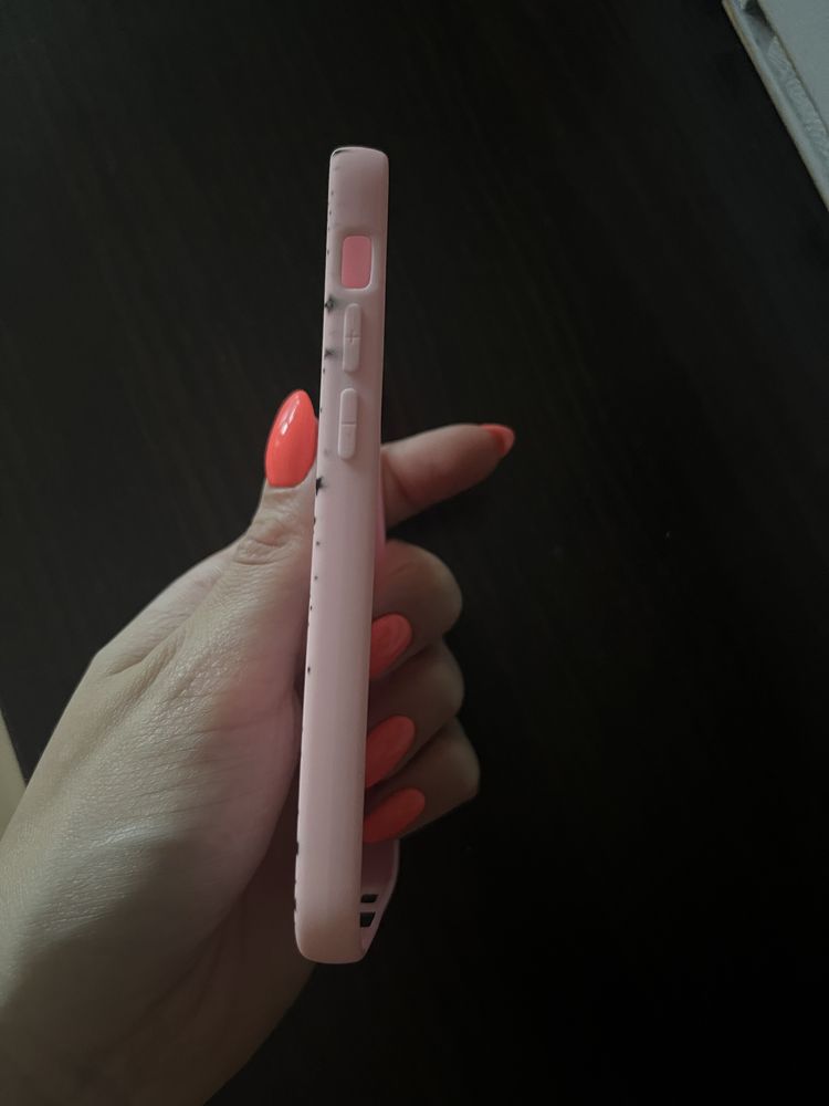 Rozowy case z galaktyka do iphona 12 mini