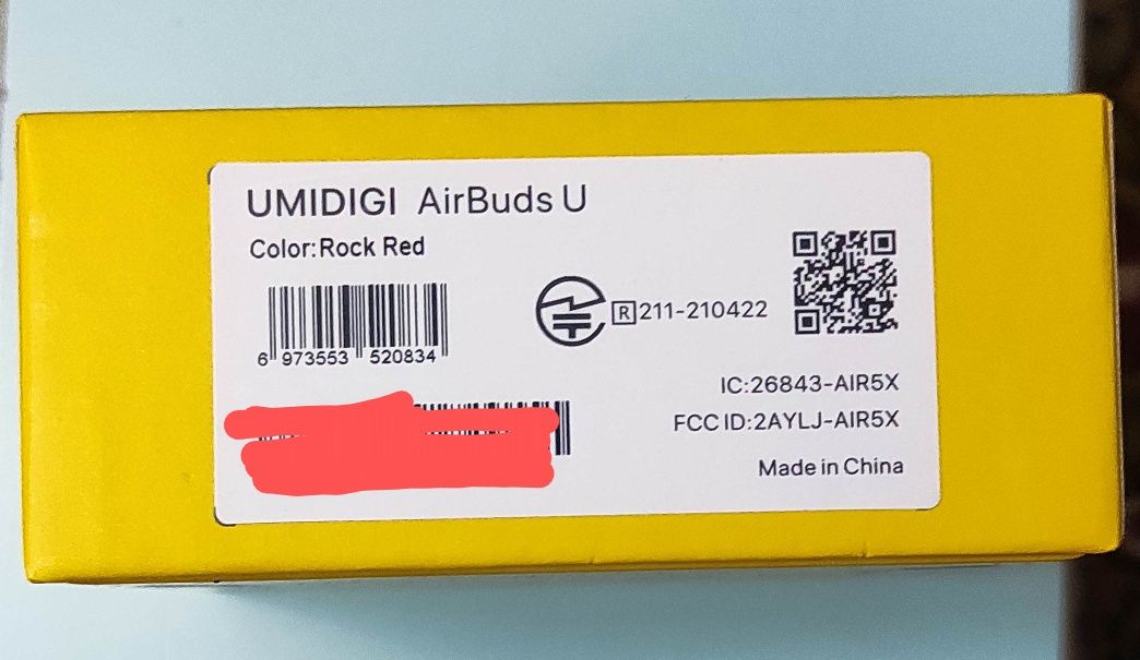 Наушники UMIDIGI AirBuds U

Color: Rock Red