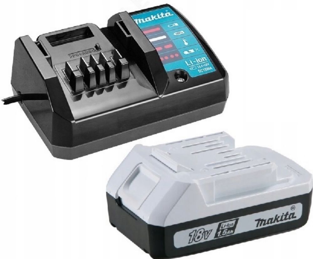Makita zestaw ładowarka DC18WA i akumulator 18V 1.5 Ah