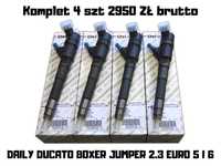 Wtryskiwacze Wtryski 4SZT DAILY DUCATO BOXER JUMPER 2.3 Oryginał NOWE!