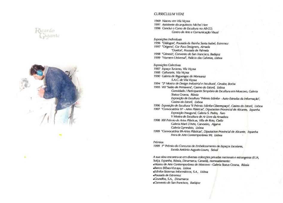 Escultura em pedra e mármore  (Ricardo Gigante)