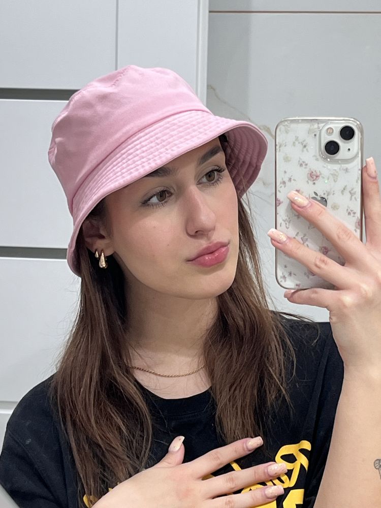 Bucket hat różowy kapelusz