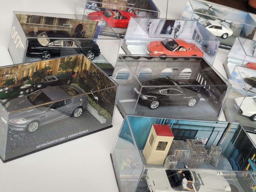 Kolekcja 10x JAMES BOND 007 Modele AUT diorama sceny RARYTAS DLA FANA