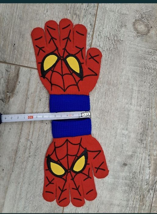 Rękawiczki dziecięce Spider-Man - 2 pary - czerwone, niebieskie