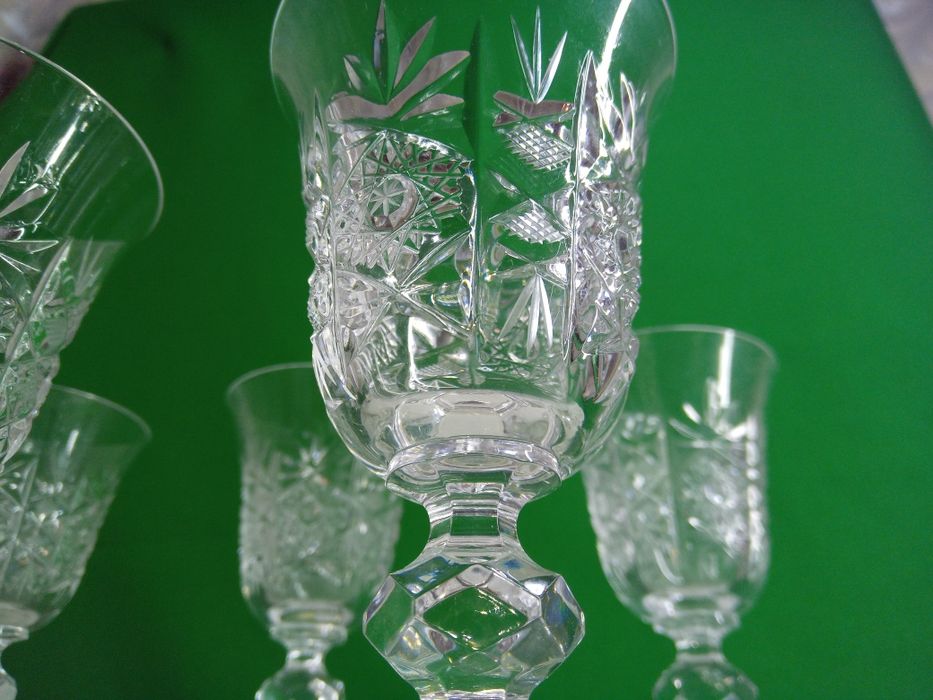 Набор хрустальных бокалов Bohemia, Чехословакия (6 шт.)