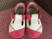 Buciki sandałki dla dziewczynki różowe skóra
