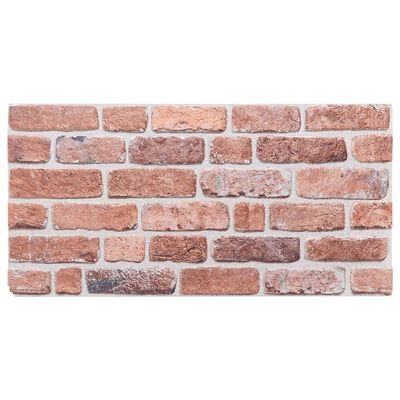 vidaXL Panele ścienne 3D, 10 szt., czerwone, 100x50 cm nowe okazja!