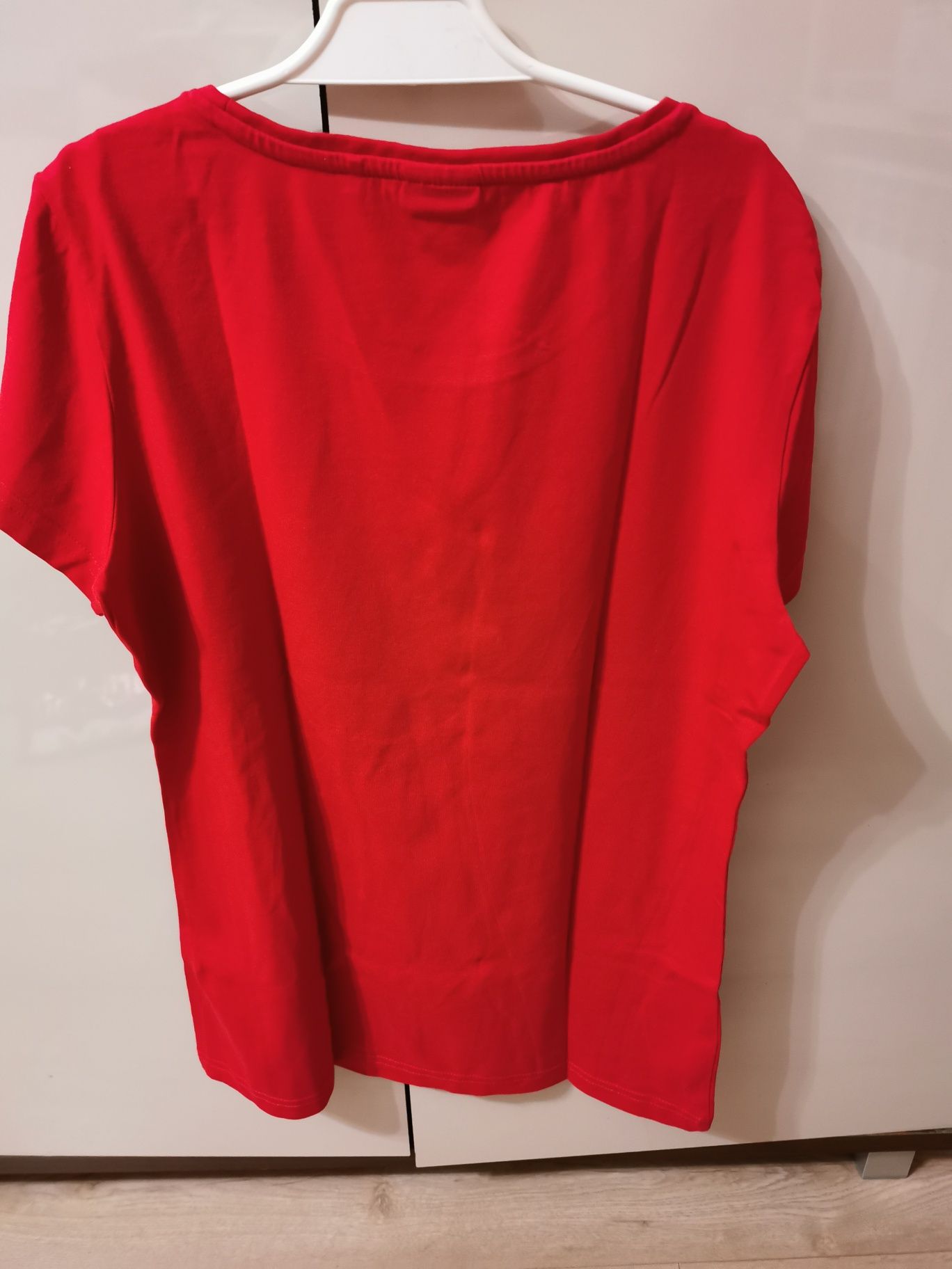 Bluzka koszulka krótki rękaw damska młodzieżowa 4F czerwona 38 M