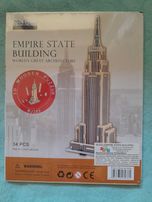 Drewniane puzzle przestrzenne 3D Empire State Building NOWE w folii