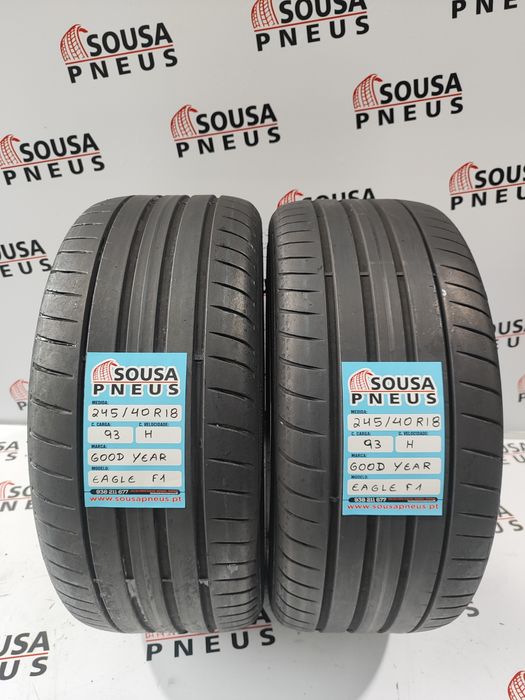 2 pneus semi novos good year 245-40R18 - Oferta dos Portes  140 Euros