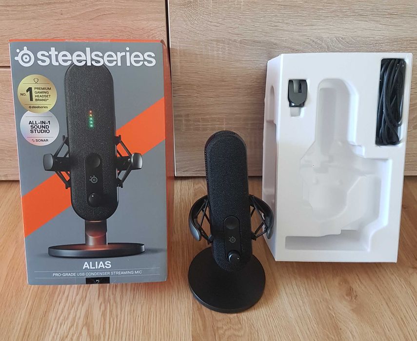 Mikrofon STEELSERIES Alias Kardioidalny Stan idealny