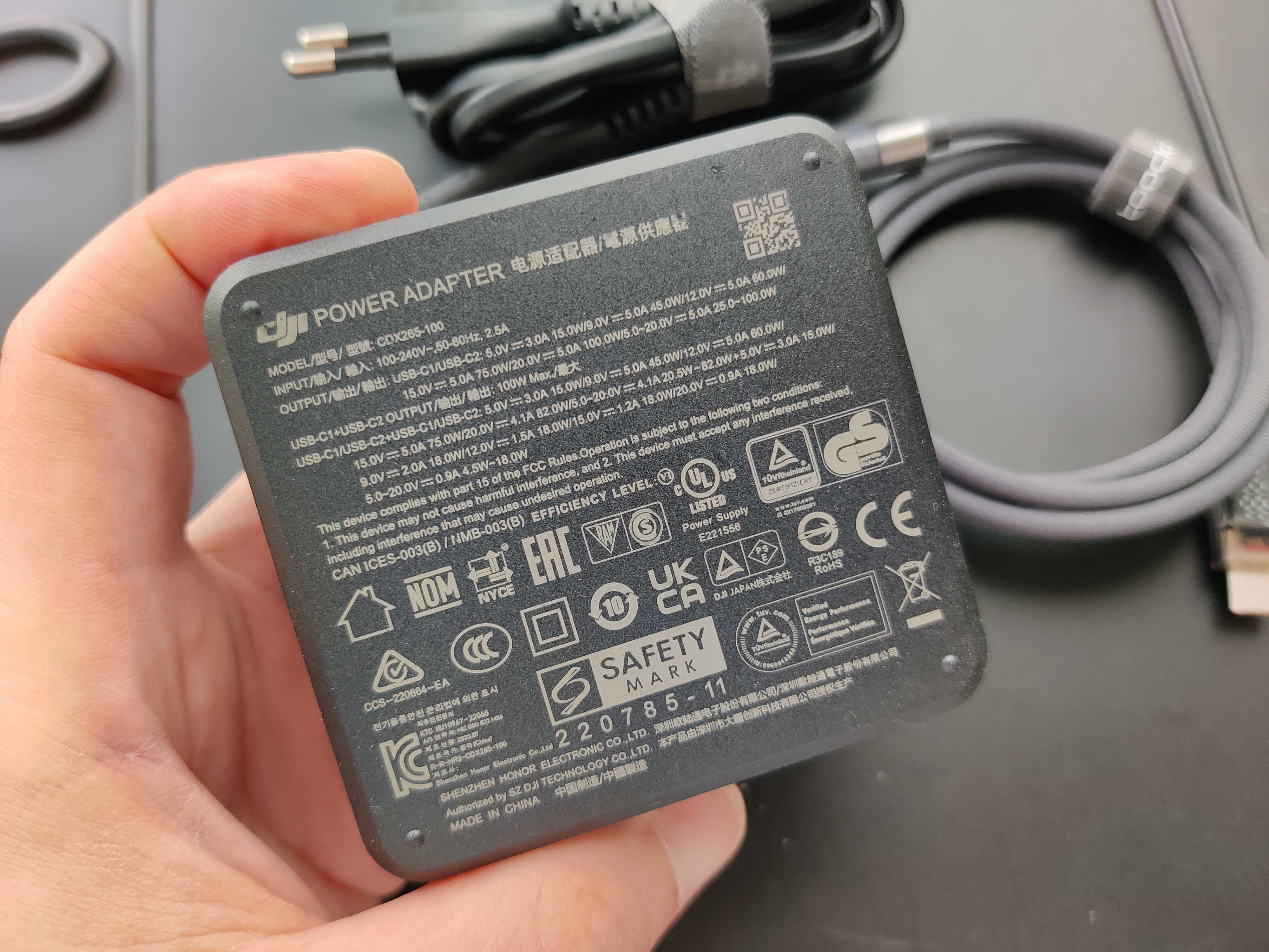 Блок живлення зарядка DJI Mavic 3 Enterprise USB-C 100W Power Adapter