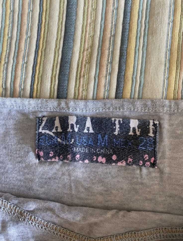 Top de alças ZARA cinzento