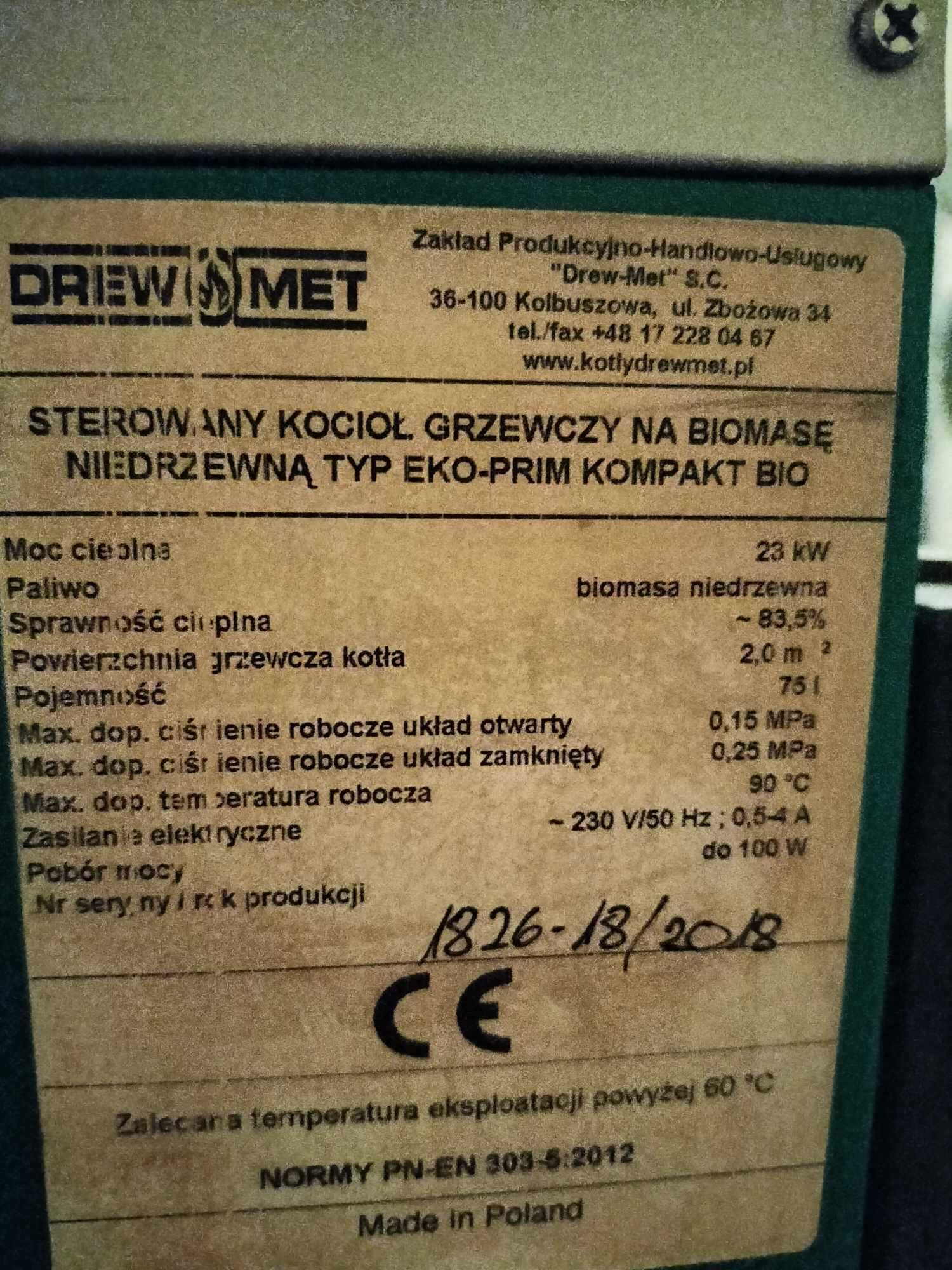 Części do kotła Drew-met