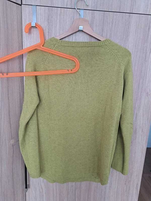 Zielony jabłuszko limonka sweterek s M n.every Day angora modal 38