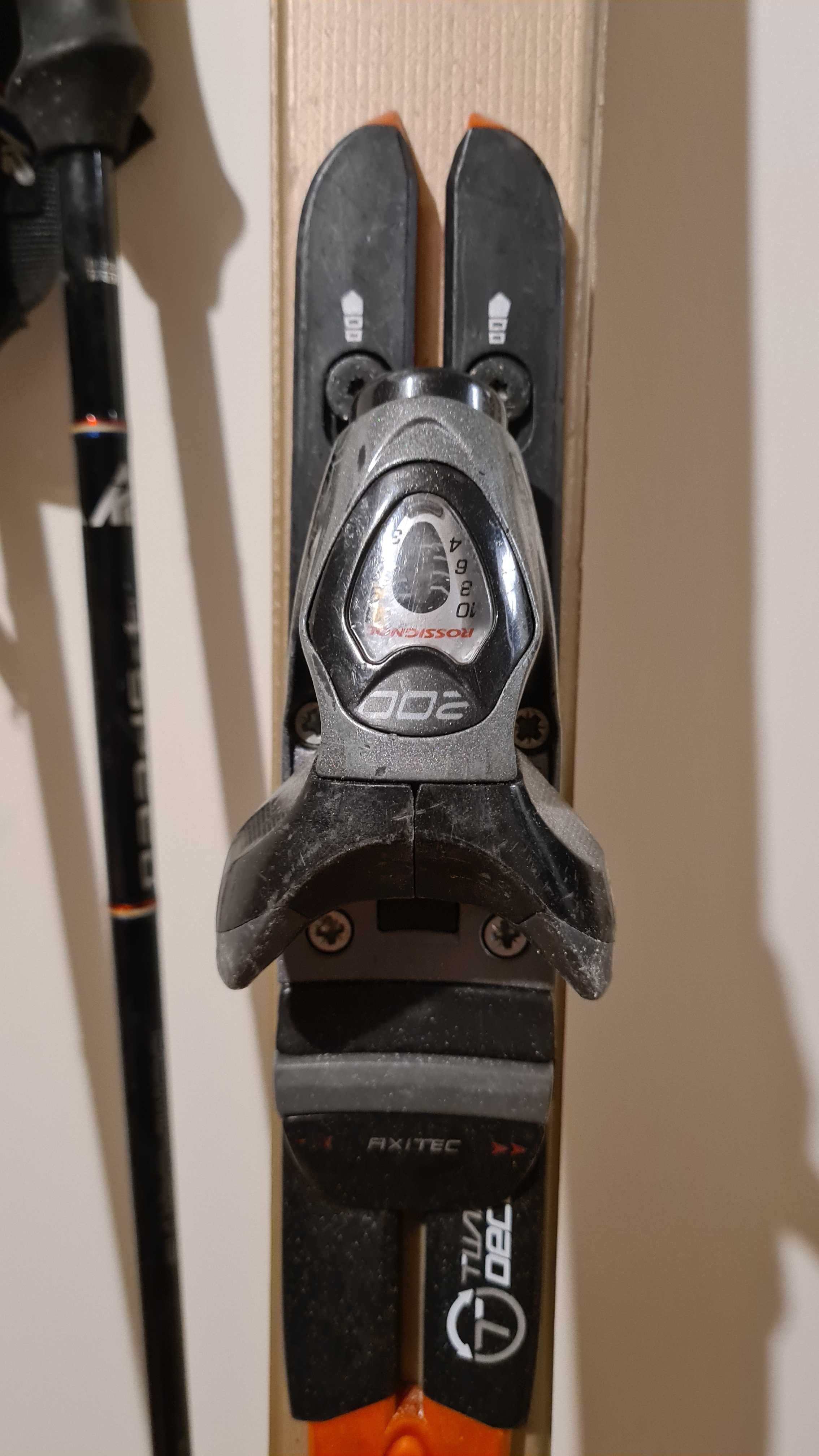 Narty zjazdowe Rossignol 167cm R14 + kijki