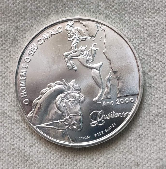 1000 ескудо. Срібло. Португалія.