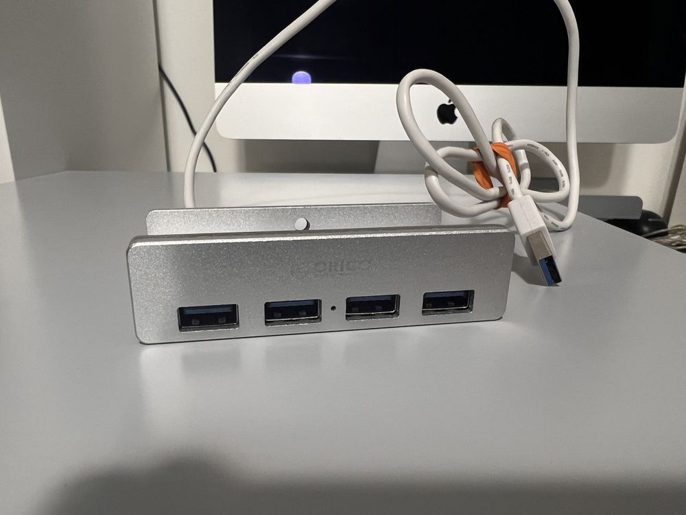 USB Hub 4 entradas blue marca ORICO para Mac