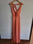 Vestido comprido cetim