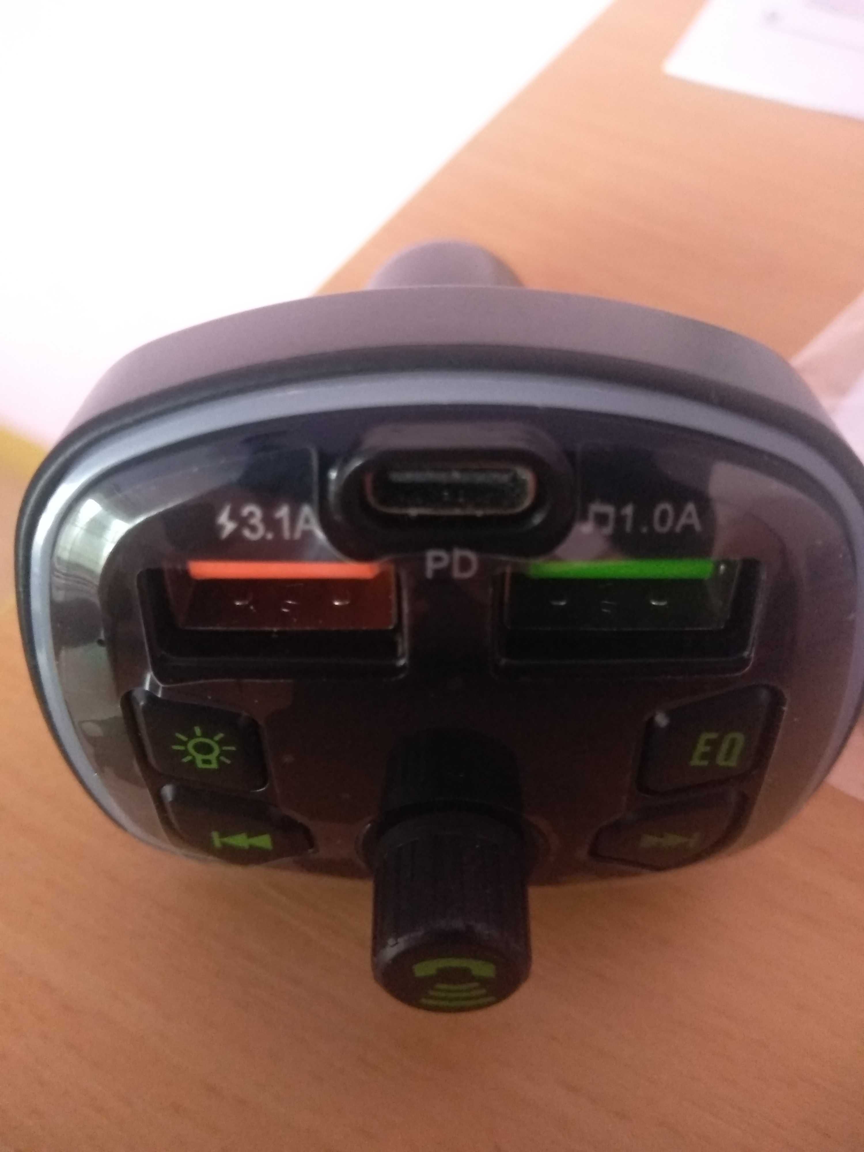 Bluetooth 5.0 Автомобильный FM-передатчик