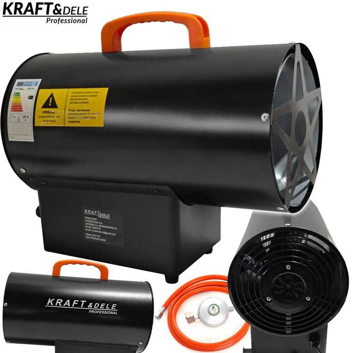 KRAFT&DELE Nagrzewnica Gazowa Dmuchawa Grzejnik 15kw Reduktor KD11703