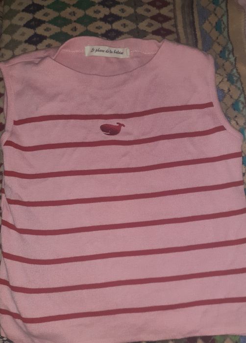 T-shirt de menina de malha 8/10 anos