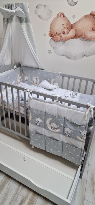 Łóżeczko dziecięce z motywem Misia dostępne 1 sztuka NOWE