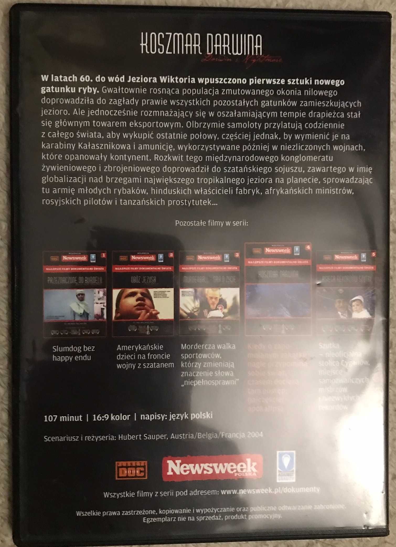 Film Koszmar Darwina, Obóz Jezusa płyty DVD NOWE 2 szt.