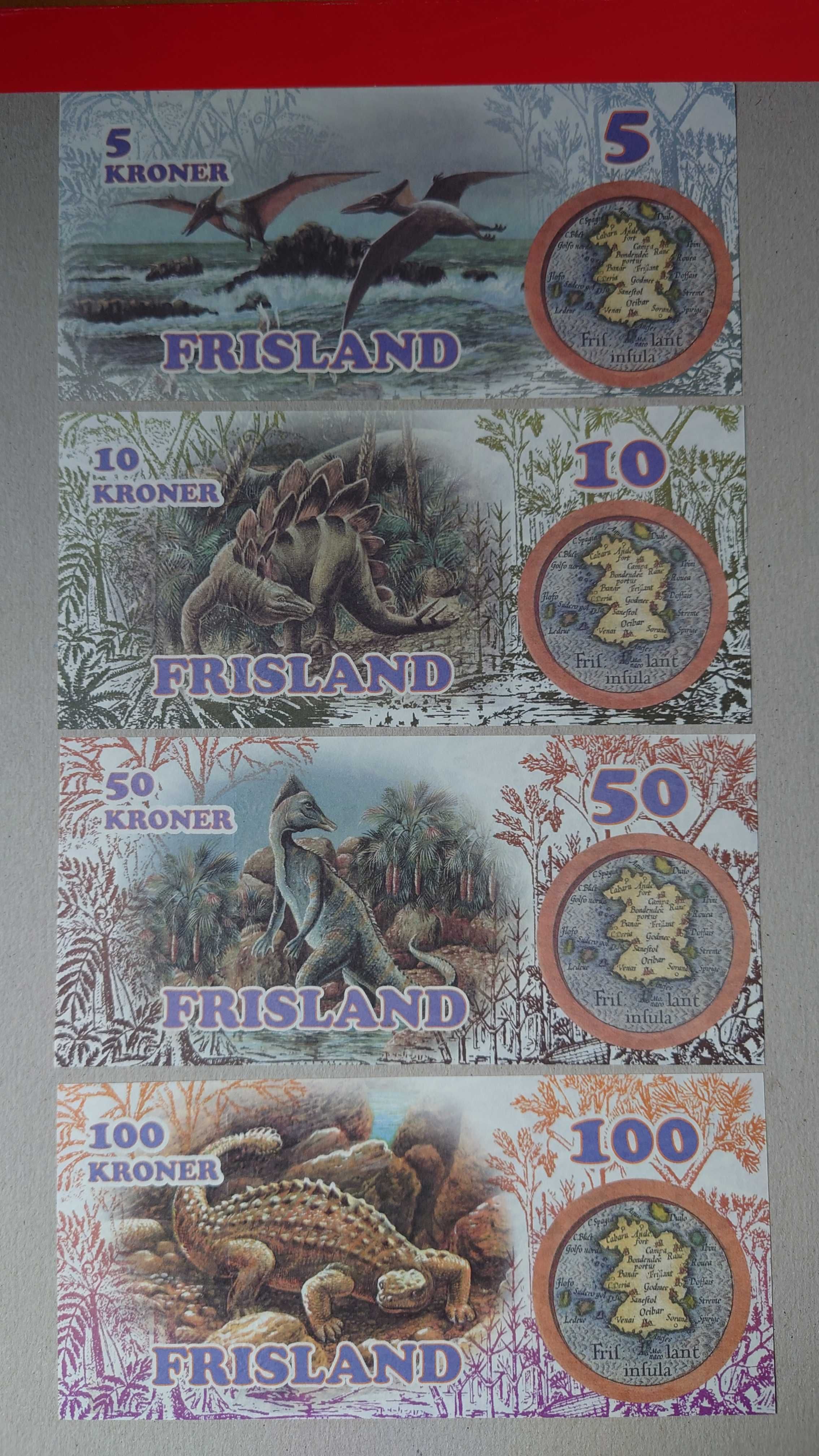 Frisland - zestaw banknotów UNC