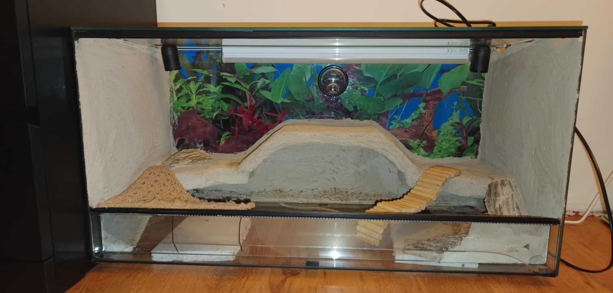 Terrarium szklane/akwarium 80x40x40
