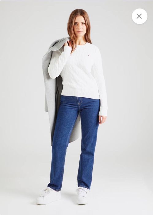 Пуловер білого кольору М , бавовна