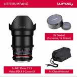 Samyang 35mm MF T1,5 Video DSLR II para Canon EF