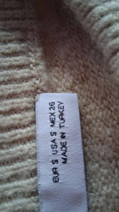 Zara, sweter z wełną S