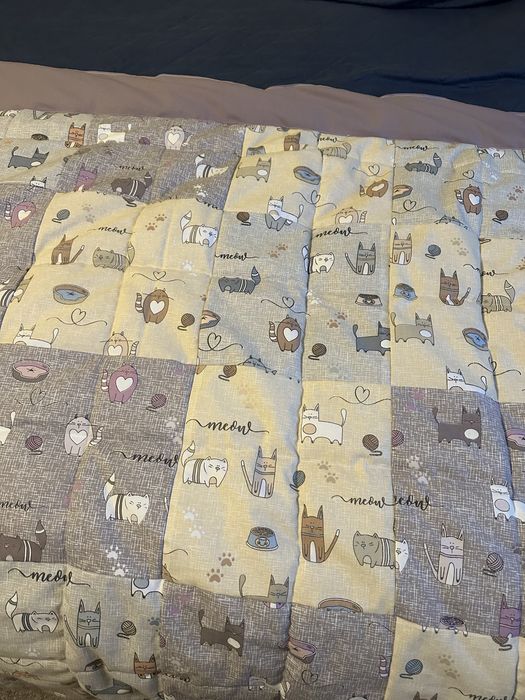 Плед печворк з котиками