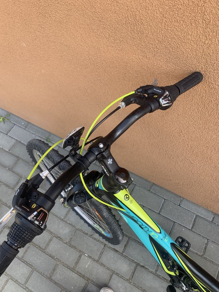 Czarno niebiesko zielony rower górski kellys uanity 10