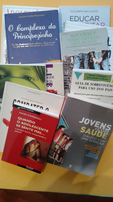 11 Livros sobre adolescência, educação, saúde, stress dos estudantes"