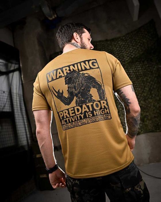 Тактична футболка Predator Coolmax  койот Новинка 2025!