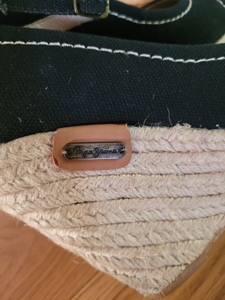 Sandały espadryle koturn r. 36 pepe jeans nowe