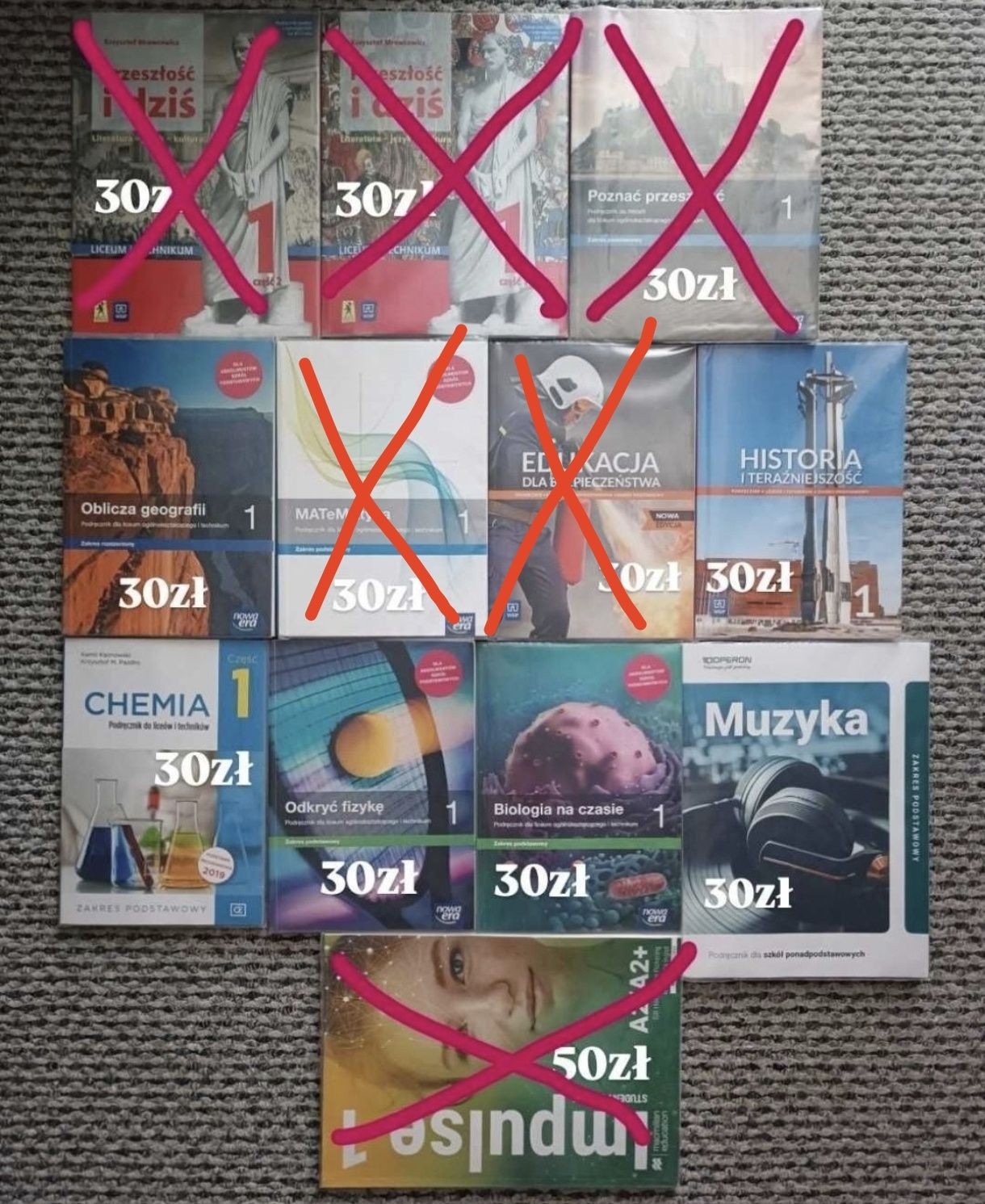 Ksiązki do  1 LO/TECH