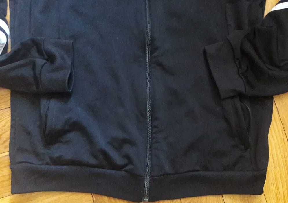 Szaro czarna rozpinana bluza Adidas M