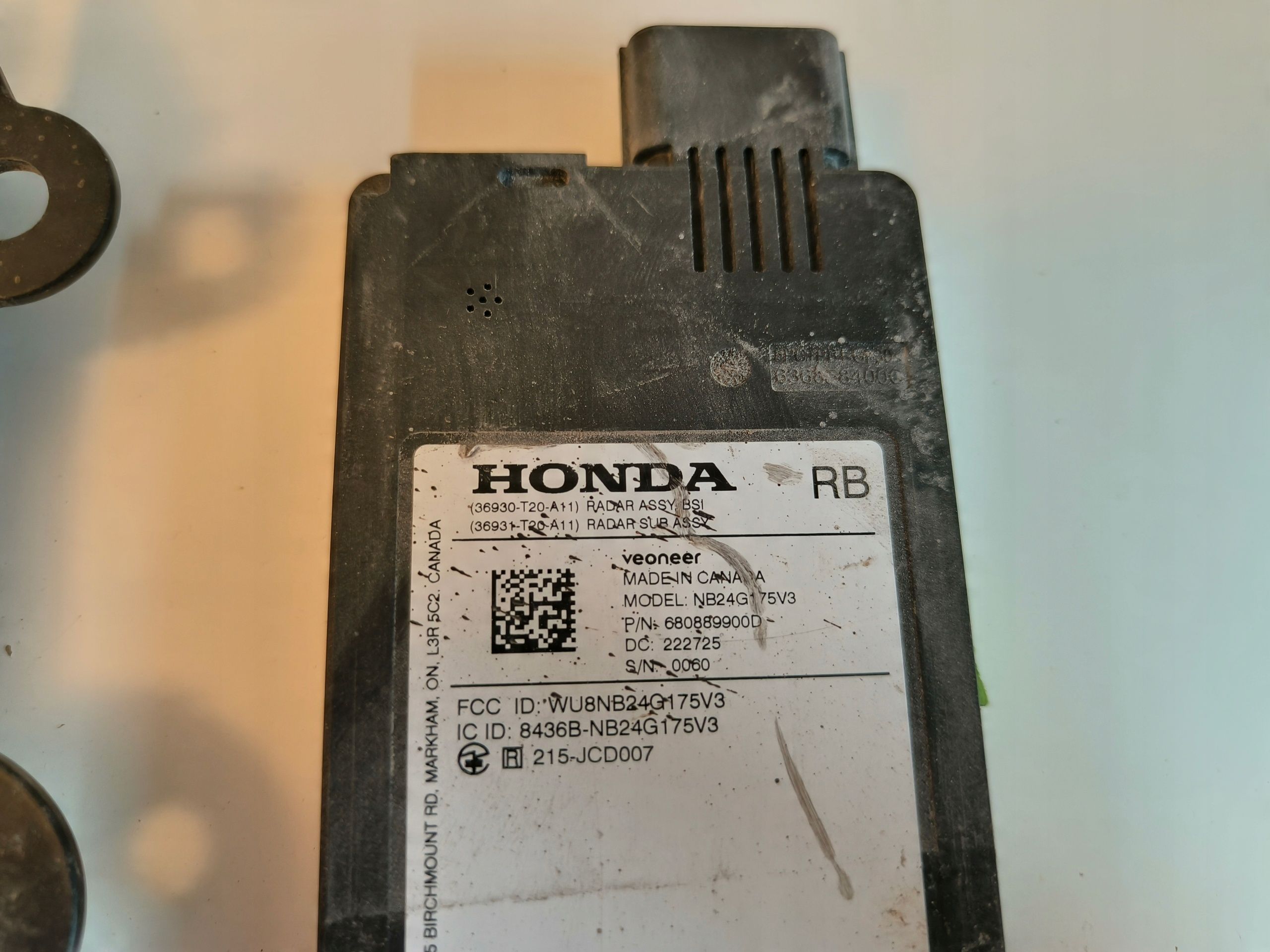 Honda Civic Radar Sensor Blis Blind Spot tył Lewy Prawy Usa