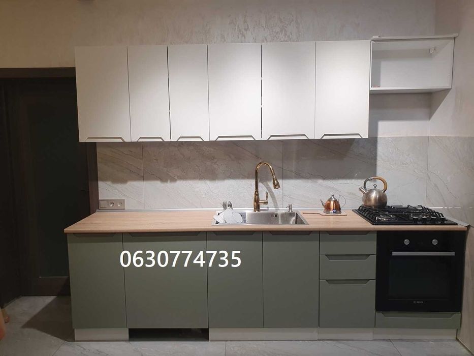 Кухня  модульна фабрична Фарб. фасад 6827 м/п  Безкоштовний 3D проєкт