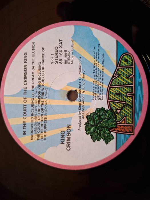 King Crimson ‎– In The Court Of The Crimson King  HOL  2Press EX+