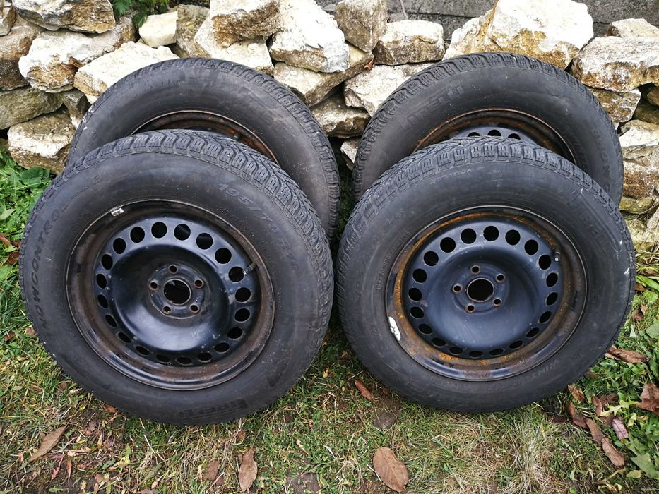 Kompletne koła Opel 5x105 6.5Jx16 ET is38 Opony 195/70 R16 Zimowe