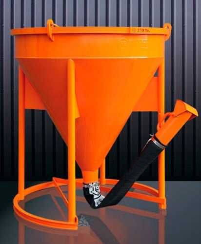 Zbiornik pojemnik dźwigowy 750L Eichinger 1017 rękaw zamykacz do btonu