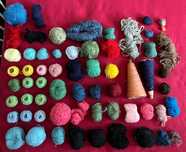 Lote de 64 Novelos Coloridos Multicolores p/ Tricot e/ou Crochet