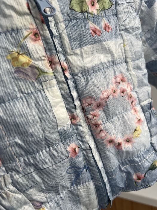 Вітрівка дитяча 68 см на дівчинку блакитна