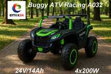 Buggy ATV 24V/14Ah Racing Dwuosobowy 4x200W A032 Zielony
