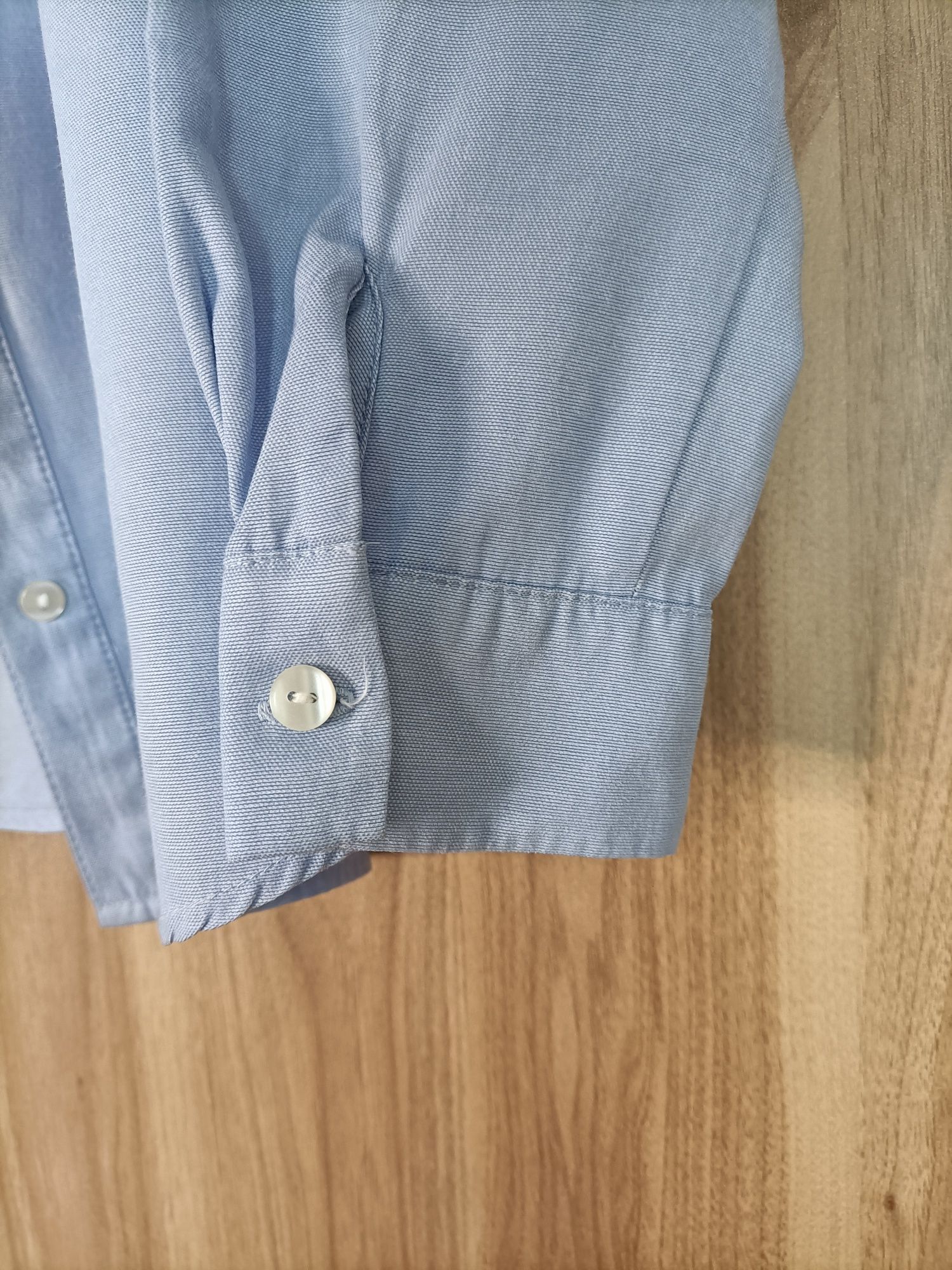 Błękitna niebieska koszula z długim rękawem Orsay S/36