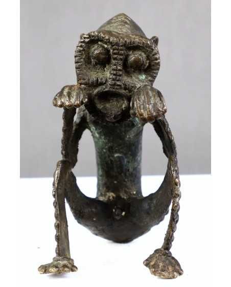 Figura przodka. Stowarzyszenie Suaga. Mambilia.Nigeria. Brąz.